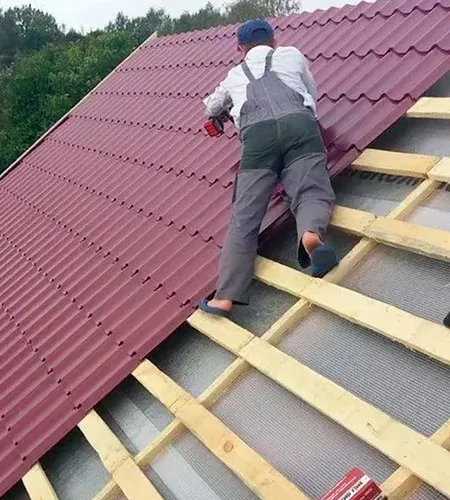Монтаж кровли на крышу